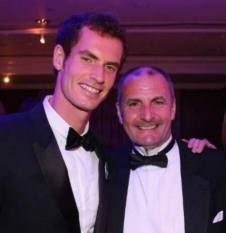 William Murray with his son, Andy Murray.